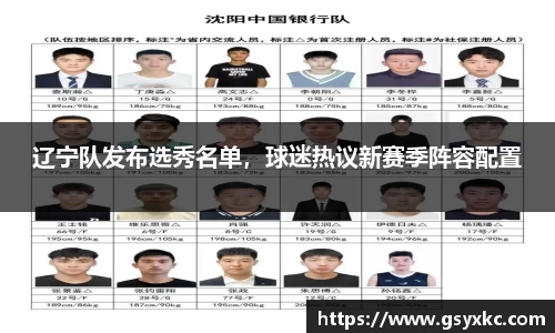 辽宁队发布选秀名单，球迷热议新赛季阵容配置